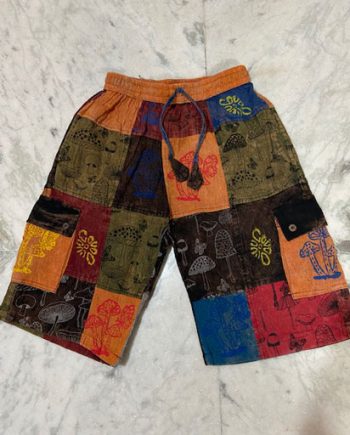 Patchwork Cotton Half Pant