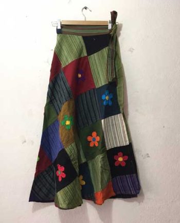 Cotton Patch Long Wrap Skirts