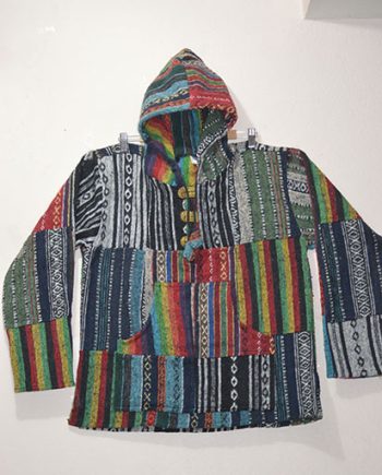 Joined Patches Cotton Jacket