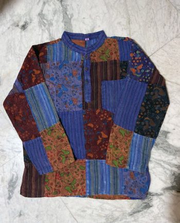 Stonewashed Patchwork Cotton Kurthas