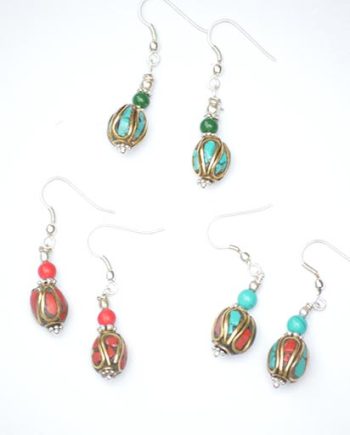 Small Delicate Nepalese Earrings