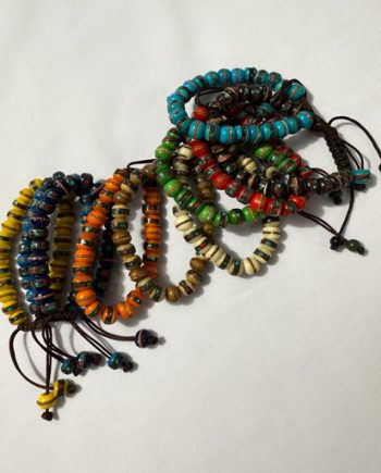 Hand Carving on Bone Bracelets