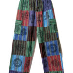 Patchwork Block Print Trousers