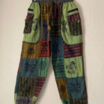 Patchwork Belt Bag Cotton Trouser