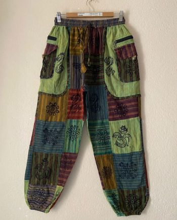 Patchwork Belt Bag Cotton Trouser