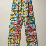 Mushroom Printed Cotton Trousers