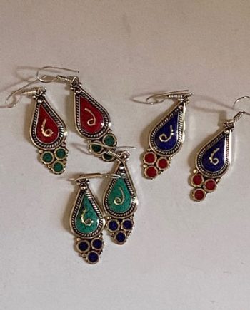 Himalayan Hand Carved Earrings