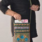 Five Zipper Embroidery Cotton Bags