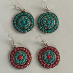 Nepalese Hand Carved Earrings