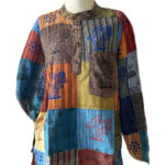 Mens Cotton Patchwork Kurthas