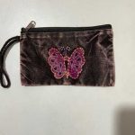 Patched Butterfly Cotton Purse