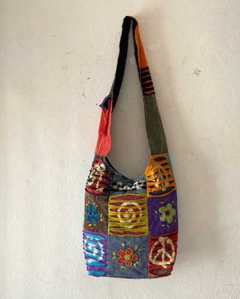 Stonewashed Patchwork Cotton Bags