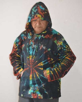 Tie Dyed Cotton Hoodies