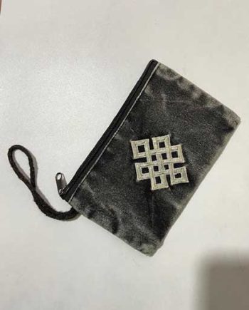 Endless Knot Cotton Purse