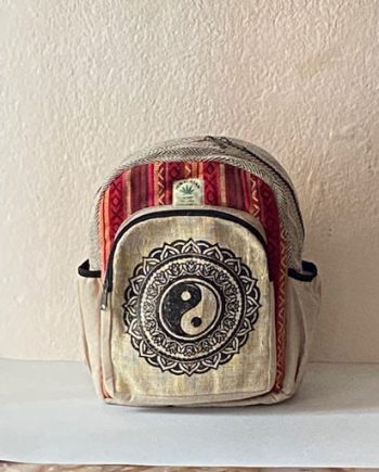Ying Yang Hemp Backpack