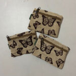 Butterfly Printed Hemp Card Purse