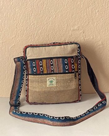 Four Zipper Hemp Cotton Bag