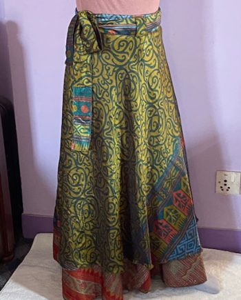 Silk Wrap Maxi Skirts