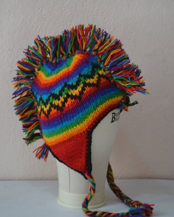 Rainbow Woolen Handmade Hats