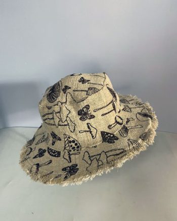 Handmade Print Hemp Hats
