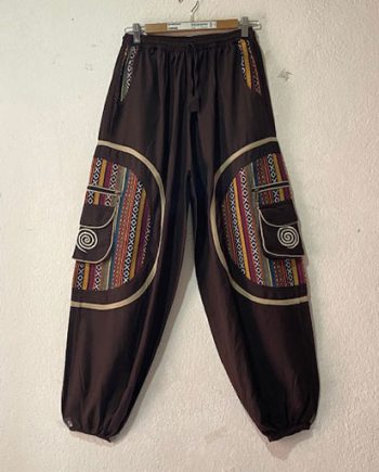 Side Patch Cotton Trousers