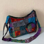 Womens Office Cotton Patch Bags