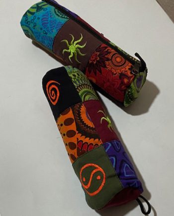 Patch Work Cotton Pencil Case