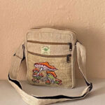 Frog Mushroom Hemp Side Bag