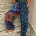 Mushroom Print Patch Trousers