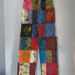 Patchwork Mushroom Cotton Pants