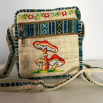 Hemp Mushroom Embroidery Bags