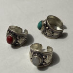 Handcrafted White Metal Rings
