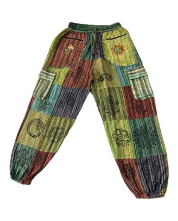 Patchwork Cotton Trousers