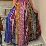 Skirts,-Silk-Long-Skirt