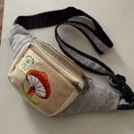 Mushroom Printed Hemp Cotton Belt Bags