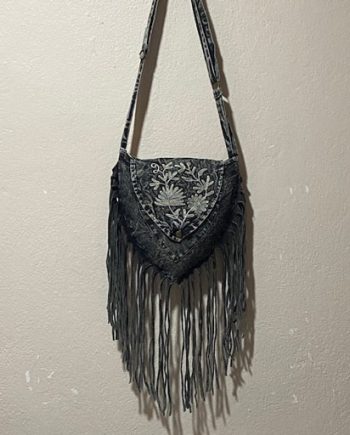 Stonewashed Cotton Tassle Bags