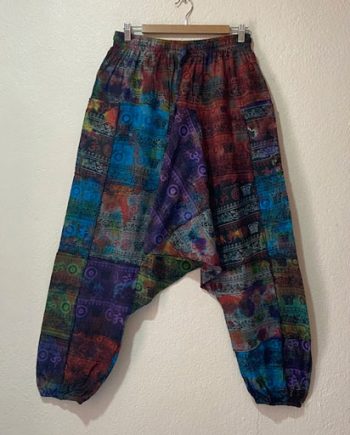 OM Patchwork Cotton Aladdin Trouser