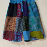 Patchwork Cotton Short Pants