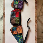Cotton  Patchwork Long  Money Belt