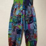 Assorted Prints Patchwork Cotton Trousers