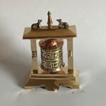 Brass Copper Pillar Prayer Wheel