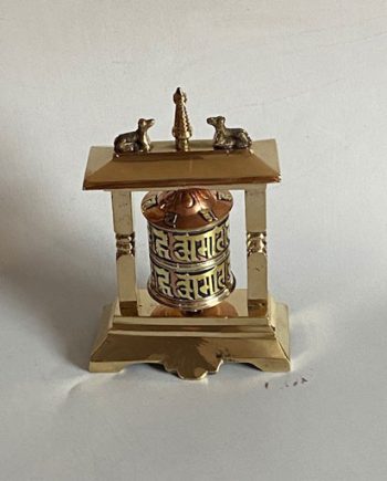 Brass Copper Pillar Prayer Wheel