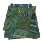Money Belt Pocket Cotton Wrap Skirts