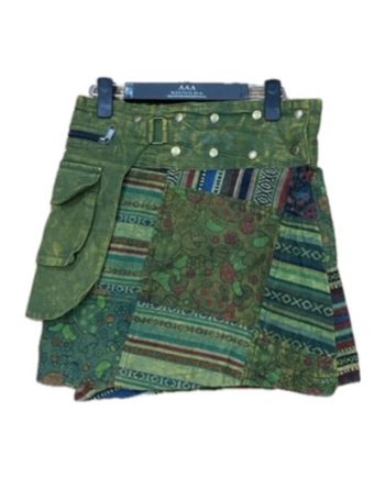 Money Belt Pocket Cotton Wrap Skirts