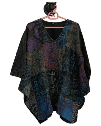 Patchwork Cotton Loose Tops