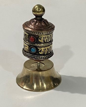 Tibetan Brass Copper Prayer Wheel