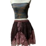 Stonewashed Lace Cotton Skirts
