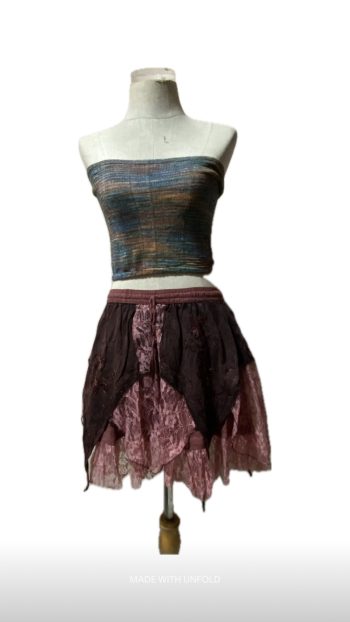 Stonewashed Lace Cotton Skirts