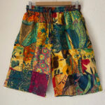 Patchwork Cotton Half Pant