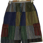 Patchwork Cotton Half Pants